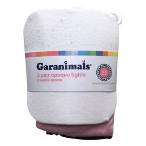 Garanimals 3 Pair Baby Girl Tights Sz 0-6 Months